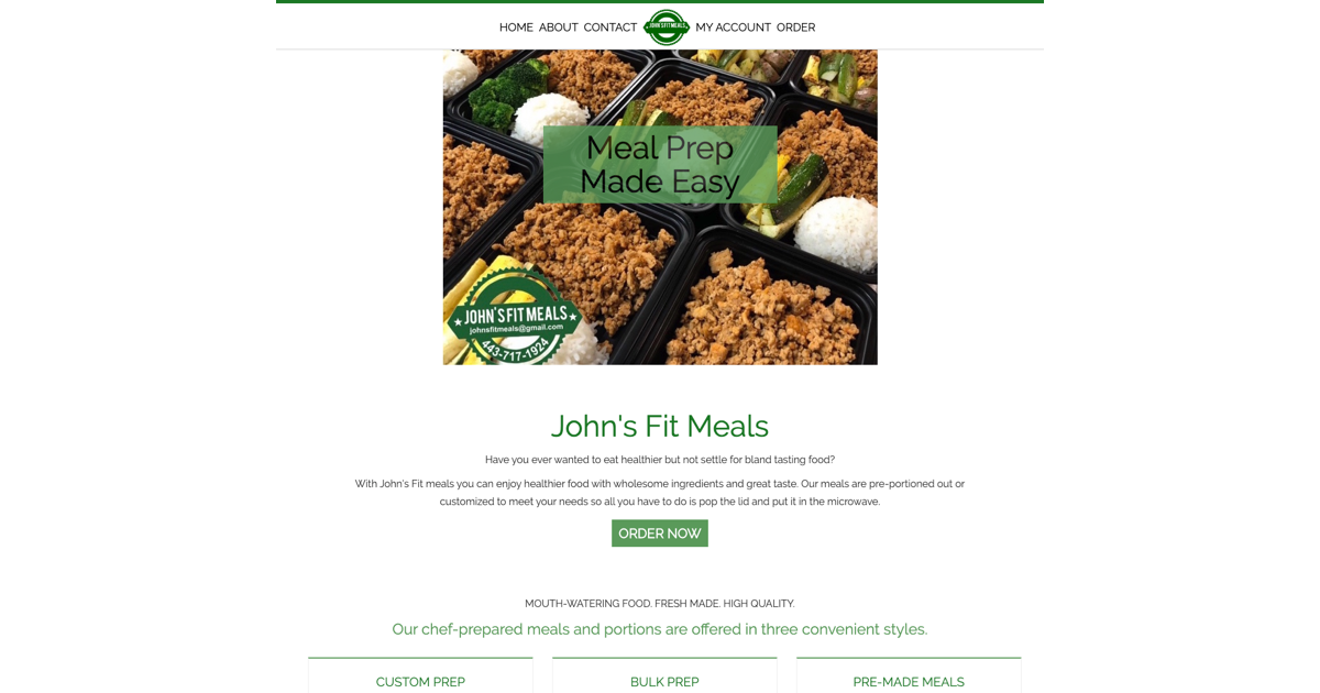 Meal Prep Made Easy - Johns Fit Meals
